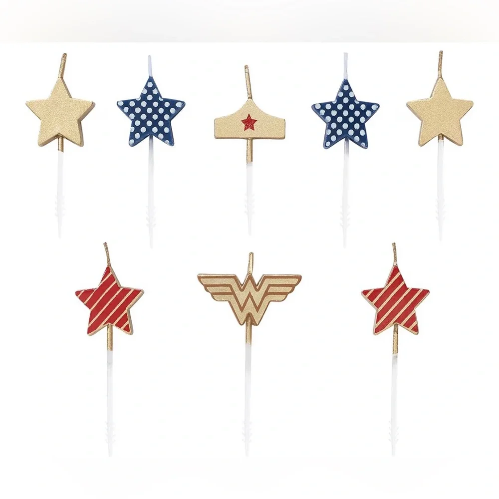 🆕Papyrus Wonder Woman Cupcake Toothpick Candles